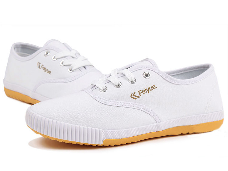  New style Feiyue plain lovers shoes white Detail image